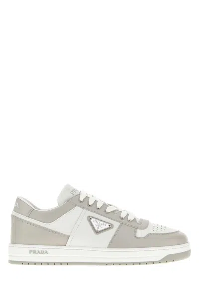 Prada Two-tone Leather Downtown Sneakers