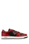 PRADA TWO-TONE LEATHER DOWNTOWN trainers