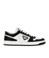 Prada Downtown Sneaker Aus Perforiertem Leder In White