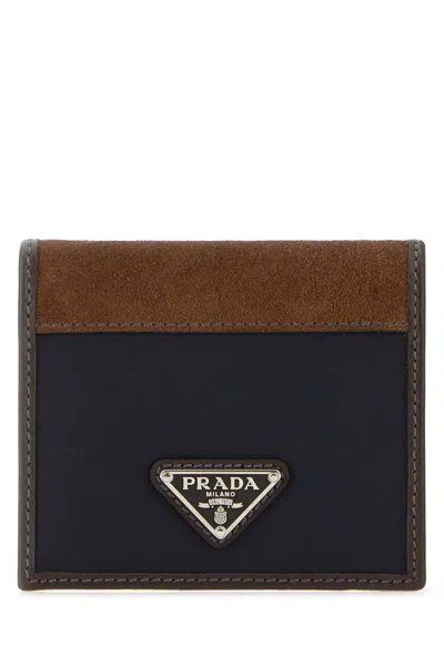PRADA TWO TONE LOGO WALLET