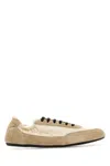 Prada Two-tone Re-nylon And Suede Collapse Sneakers In Multi