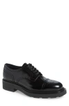 Prada Tyrone Brogue Cap Toe Derby In Nero