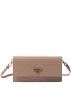 Prada Saffiano Leather Mini-bag In Powder Pink