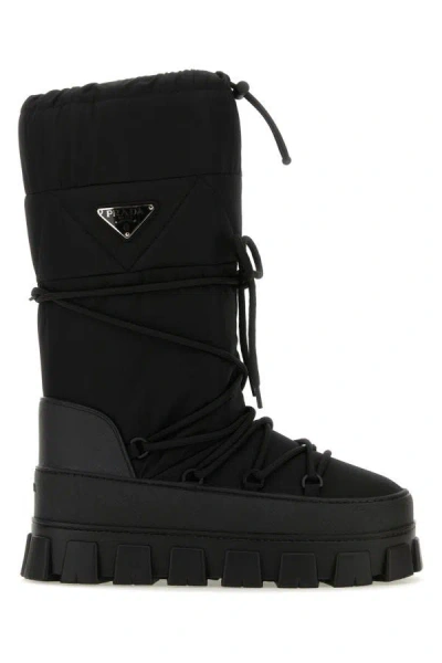 Prada Unisex Black Re-nylon Boots