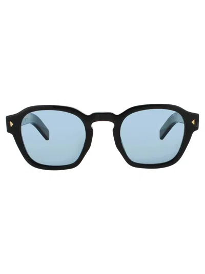 Prada Unisex Mini Acetate Sunglasses In Black