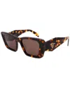 Prada Unisex Pr08ys-01v8c1-51-18-145 Sunglasses In Brown
