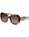 Prada Eyewear Square Frame Sunglasses In Brown