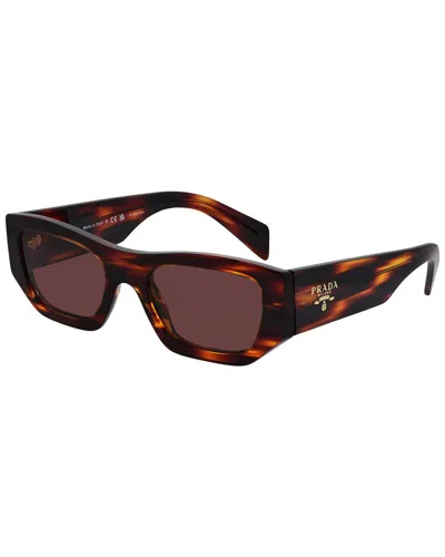 Prada Unisex Pra01s 53mm Sunglasses In Brown