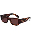 Prada Unisex Pra01s 53mm Sunglasses In Brown