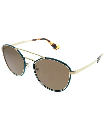 Prada Unisex Square 55mm Sunglasses In Brown