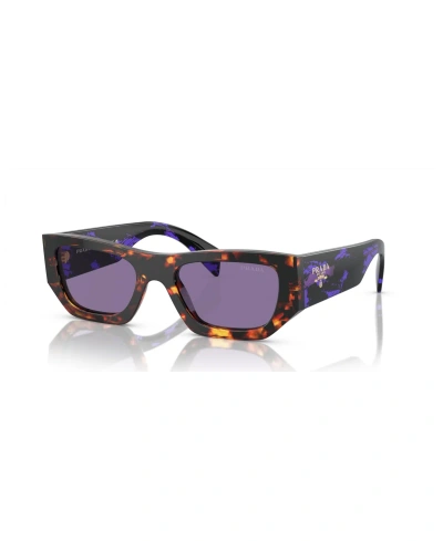 Prada Round Unisex Sunglasses, Pr A01s In Havana