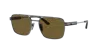 Prada Unisex Sunglasses Pr 67zs In Dark Brown