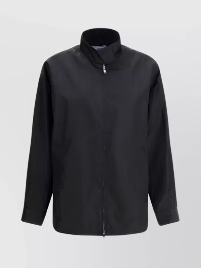 Prada Urban Sport Chic Nylon Jacket In Nero