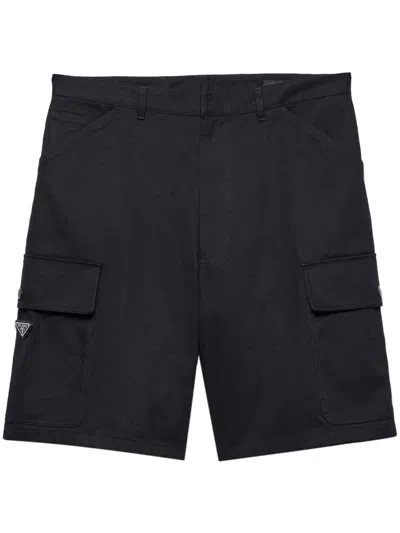 PRADA PRADA UTILITY POCKETS COTTON BERMUDAS CLOTHING