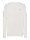 Prada V-neck Knitwear Sweater Long Sleeves In White