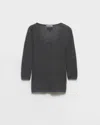 Prada V-neck Cashmere Sweater