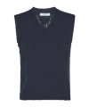 Prada Gilet Sweater Cashmere F.5 In Blue