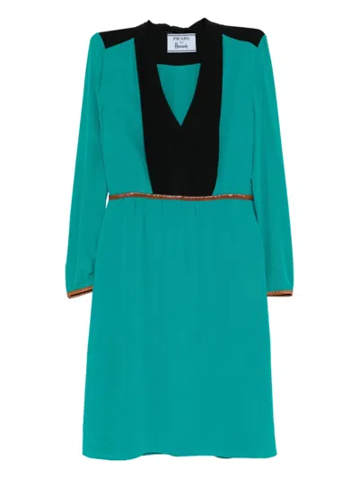 Pre-owned Prada V-neck Dress
