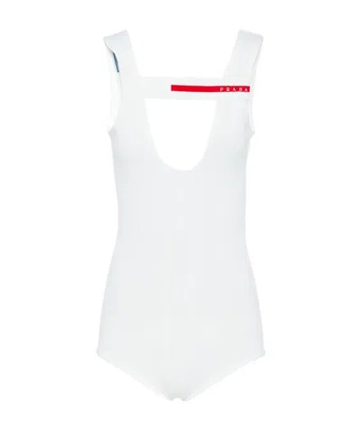 Prada Polyester Bodysuit In White