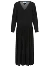 Prada Versatile Wool Blend Dress In Black