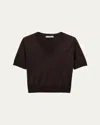 Prada V-neck Wool Sweater In F0324 Cacao