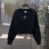 Prada V-neck Sweater In Black