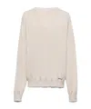 Prada V-neck Sweater In Nude