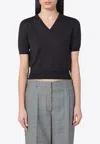Prada Brown Sweater In Virgin Wool Women In Dark Brown