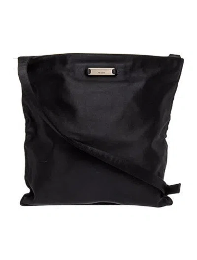 Pre-owned Prada Vela Nylon Backpack In Black