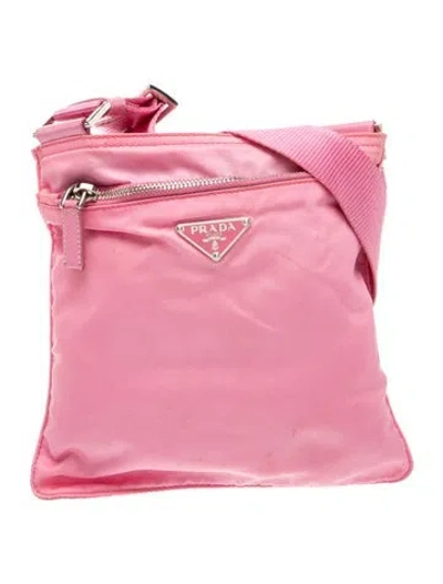 Pre-owned Prada Vela Nylon Backpack Vintage In Pink