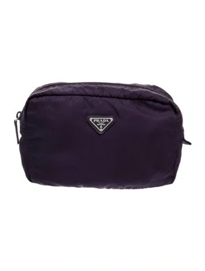 Pre-owned Prada Vela Nylon Belt Bag Vintage In Purple