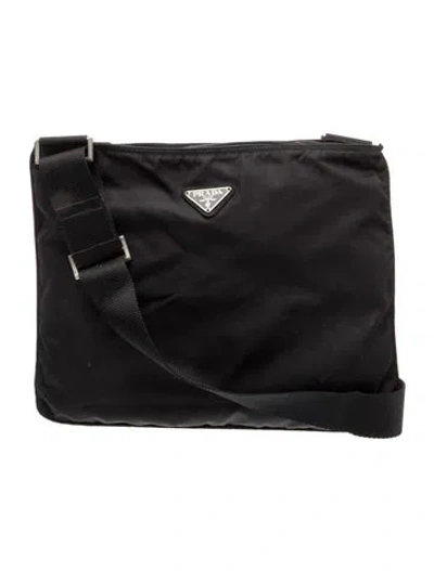 Pre-owned Prada Vela Nylon Messenger Bag