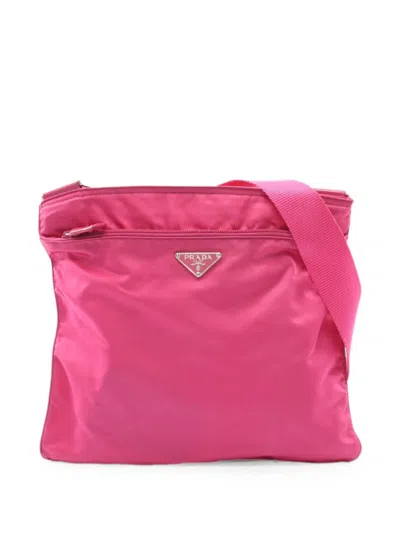 Pre-owned Prada Vela Sport Shoulder Bag In Pink
