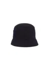 Prada Velour Cloth Bucket Hat In Black