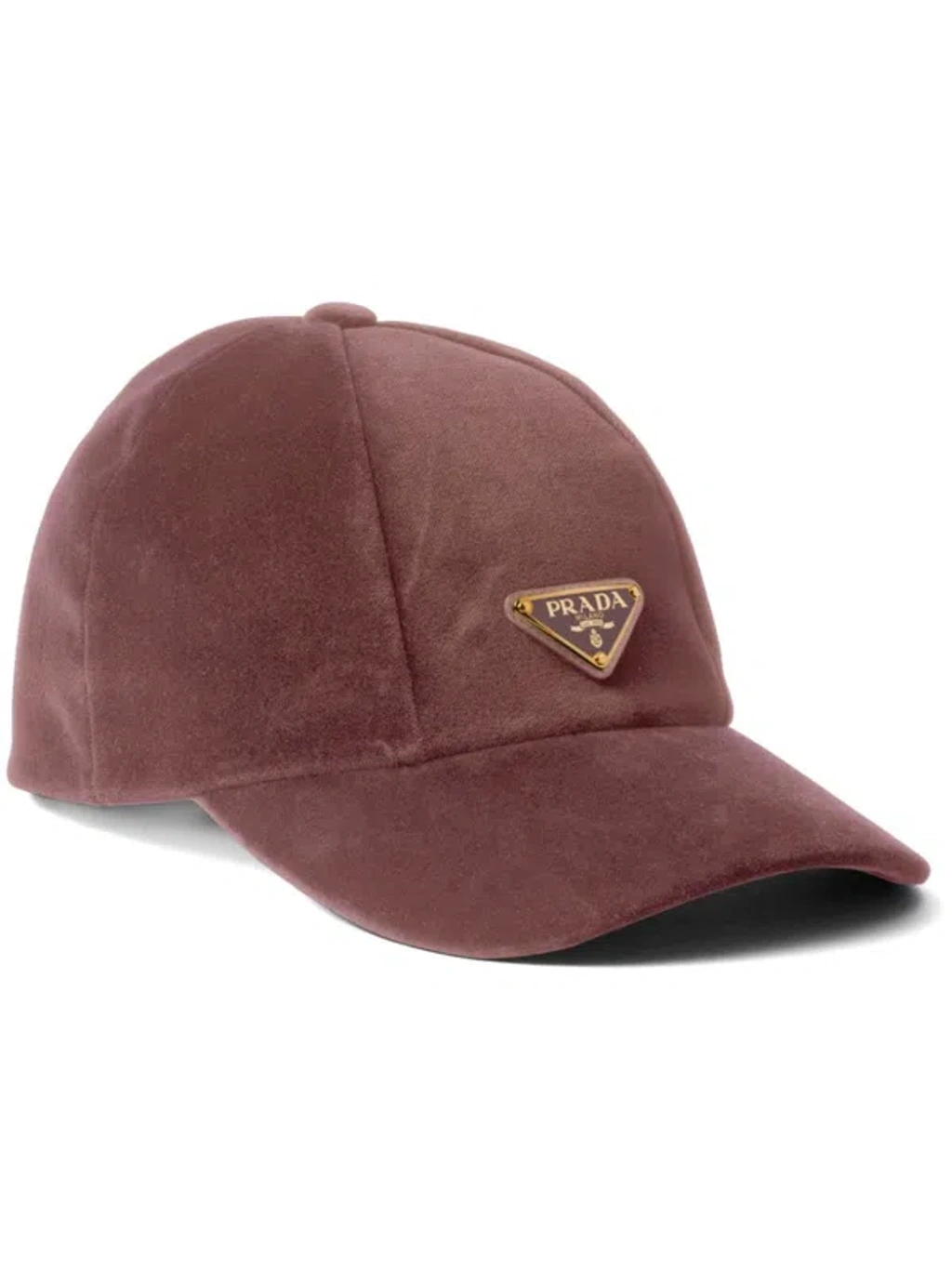 Prada Velvet Baseball Cap In Pink | ModeSens