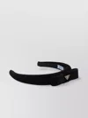 Prada Triangle Logo Velvet Headband
