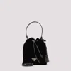 Prada Velvet Mini Bucket Bag In Nero