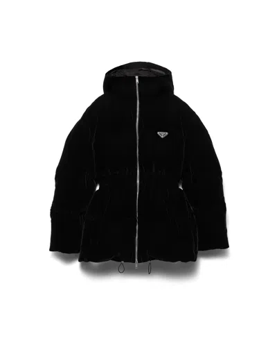 PRADA VELVET DOWN JACKET