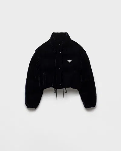 PRADA VELVET DOWN JACKET