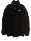 Prada Detachable-sleeve Puffer Jacket In Black