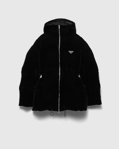PRADA VELVET DOWN JACKET