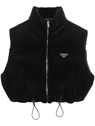 PRADA VELVET DOWN VEST