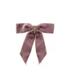 Prada Velvet Hair Clip In Confetti Pink