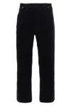 Prada Mid-rise Tapered Denim Jeans In Black