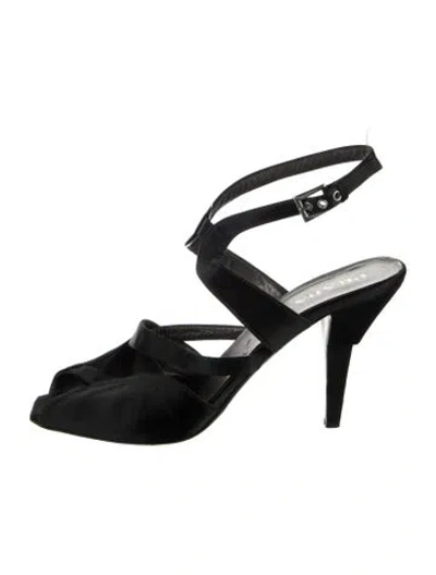 Pre-owned Prada Velvet Sandals In Multi