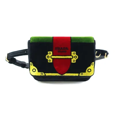 Pre-owned Prada Velvet Shoulder Bag () In Multi