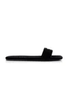 Prada Silk Satin Travel Pouch For Slippers In Black