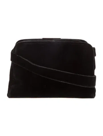 Pre-owned Prada Velvet Vintage Clutch Small In Brown