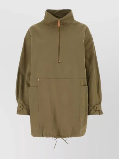 PRADA VERSATILE MILITARY-INSPIRED COTTON DRESS