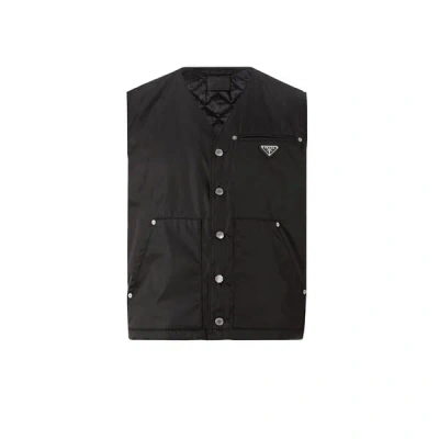 Prada Gilet In Black